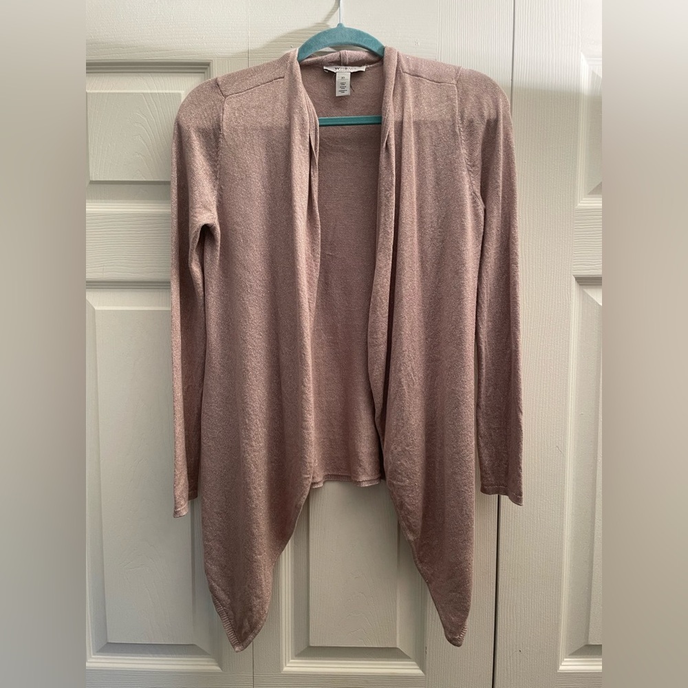 WHBM Blush/pink cardigan/sweater